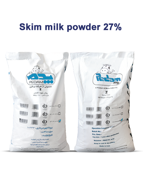 Skim milk powder  27%